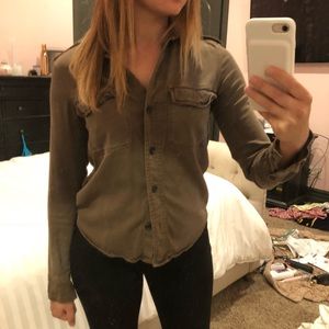 James Perse Tops - James Perse army button up shirt 0 James Perse Tops - James Perse army button up shirt 0